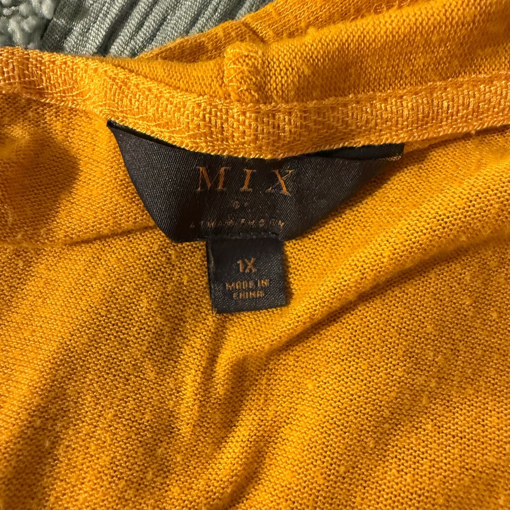 Vibrant Yellow Open Front Cardigan - Picture 6 of 6